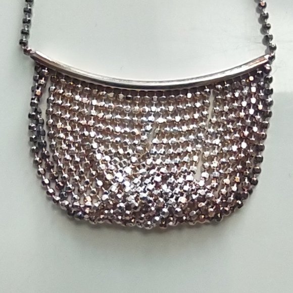 Vintage Milor Italy 925 Sterling Multi Tones Shades Choker Lobster Clasp - 16" - Picture 4 of 12